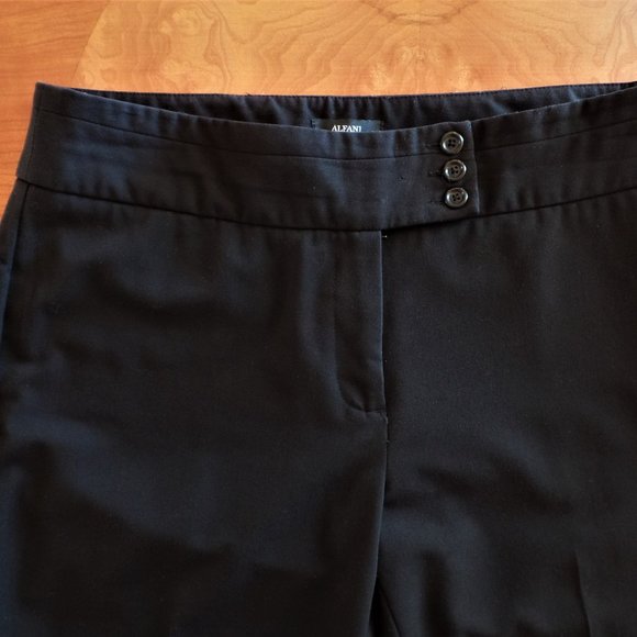 ALFANI- DRESS PANT IN BLACK - Picture 2 of 8